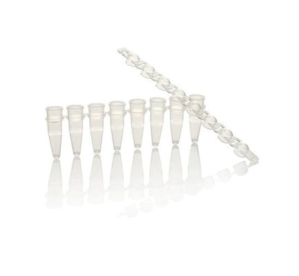 8 Union Strip Pcr-Pt Micro Pipe PCR Phụ kiện Ống PCR có vách mỏng 0,2 Ml