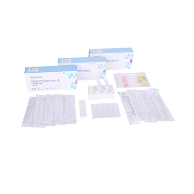 Độ chính xác cao Bộ kháng nguyên tự kiểm tra dung dịch ngoáy mũi Thẻ kiểm tra nhanh nước bọt Ag ISO13485