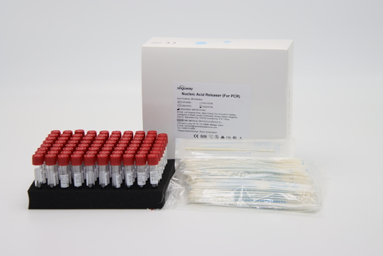 Tách chiết vi rút Thuốc thử giải phóng mẫu sinh học Pharynx Swab PCR Bộ làm sạch CE