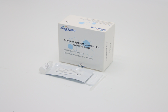 Phương pháp keo vàng Phương pháp 1 bước Bộ xét nghiệm kháng thể nhanh Cassette