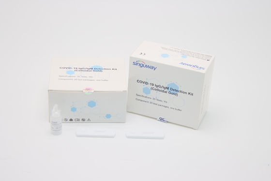 Bộ xét nghiệm nhanh kháng thể một bước 15 phút Bộ xét nghiệm Igm được phê duyệt Châu Âu ISO9001