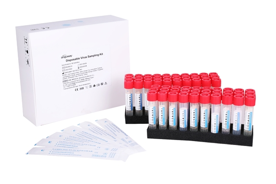 Bộ lấy mẫu nước bọt 7ml Bộ lấy mẫu dịch chuyển Virus Trung bình Ống nuôi cấy tăm bông qua miệng